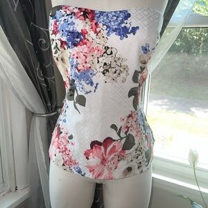 WHBM Floral bustier NEW